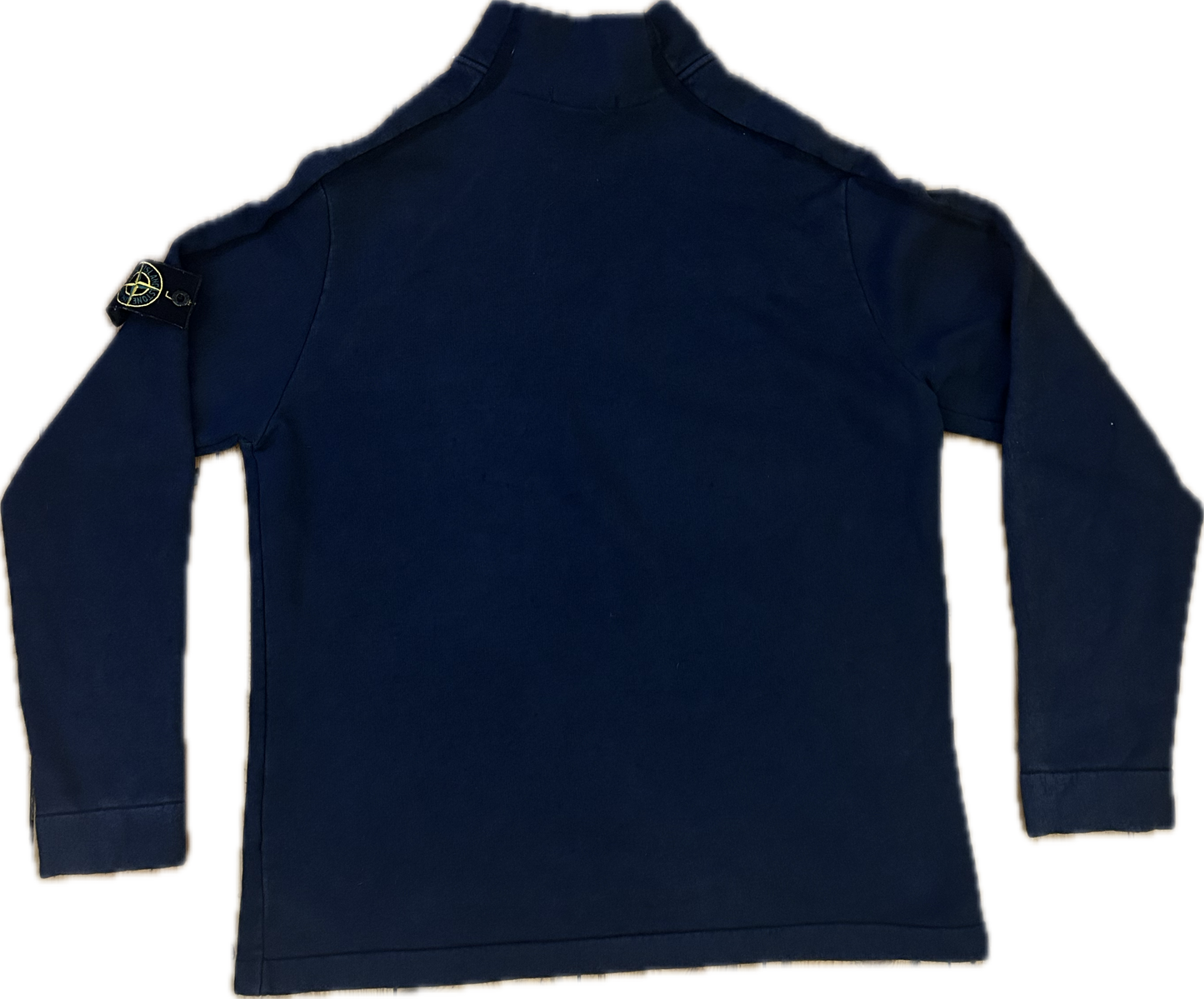 Vintage Stone Island Mock Neck Raglan Sleeve Sweatshirt. Size Large.