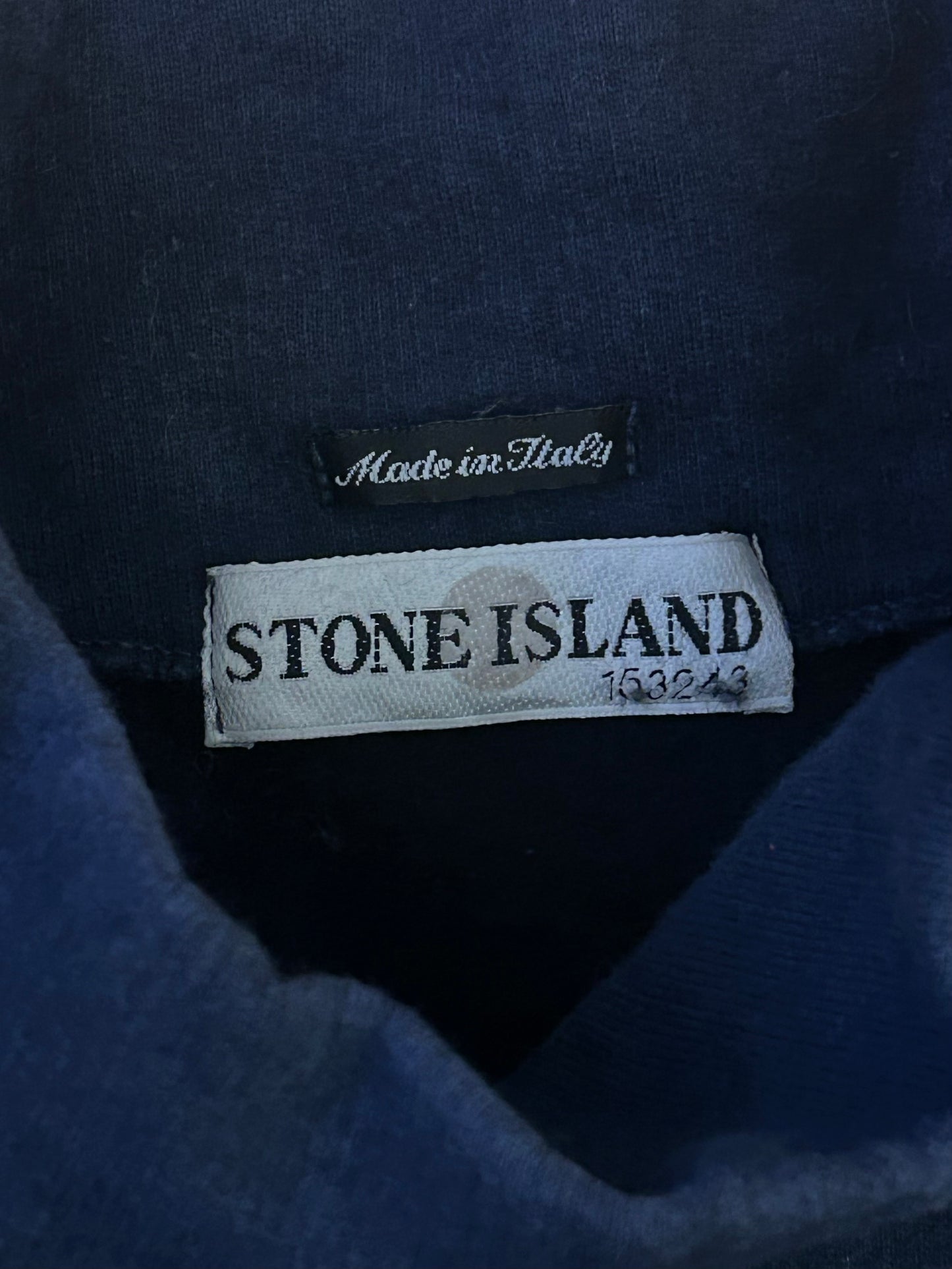 Vintage Stone Island Mock Neck Raglan Sleeve Sweatshirt. Size Large.