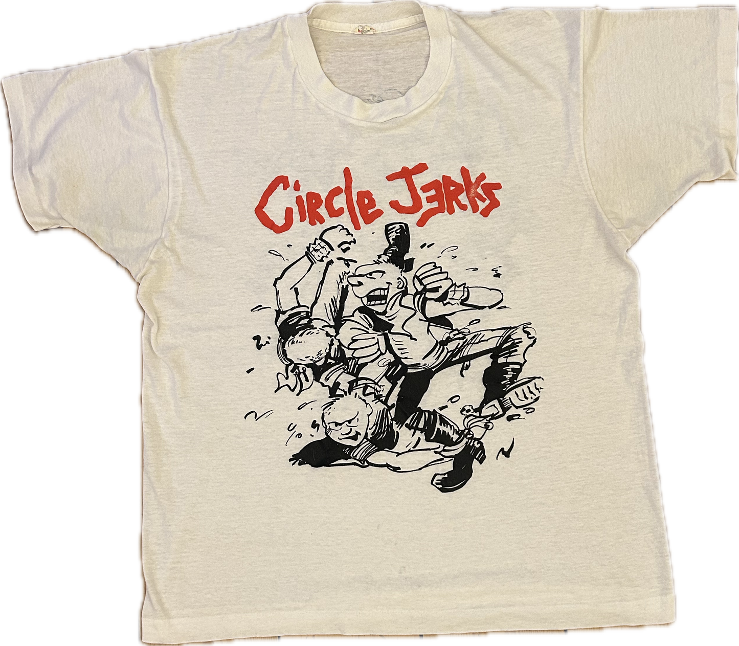 1980s Circle Jerks T Shirt. Size Large.