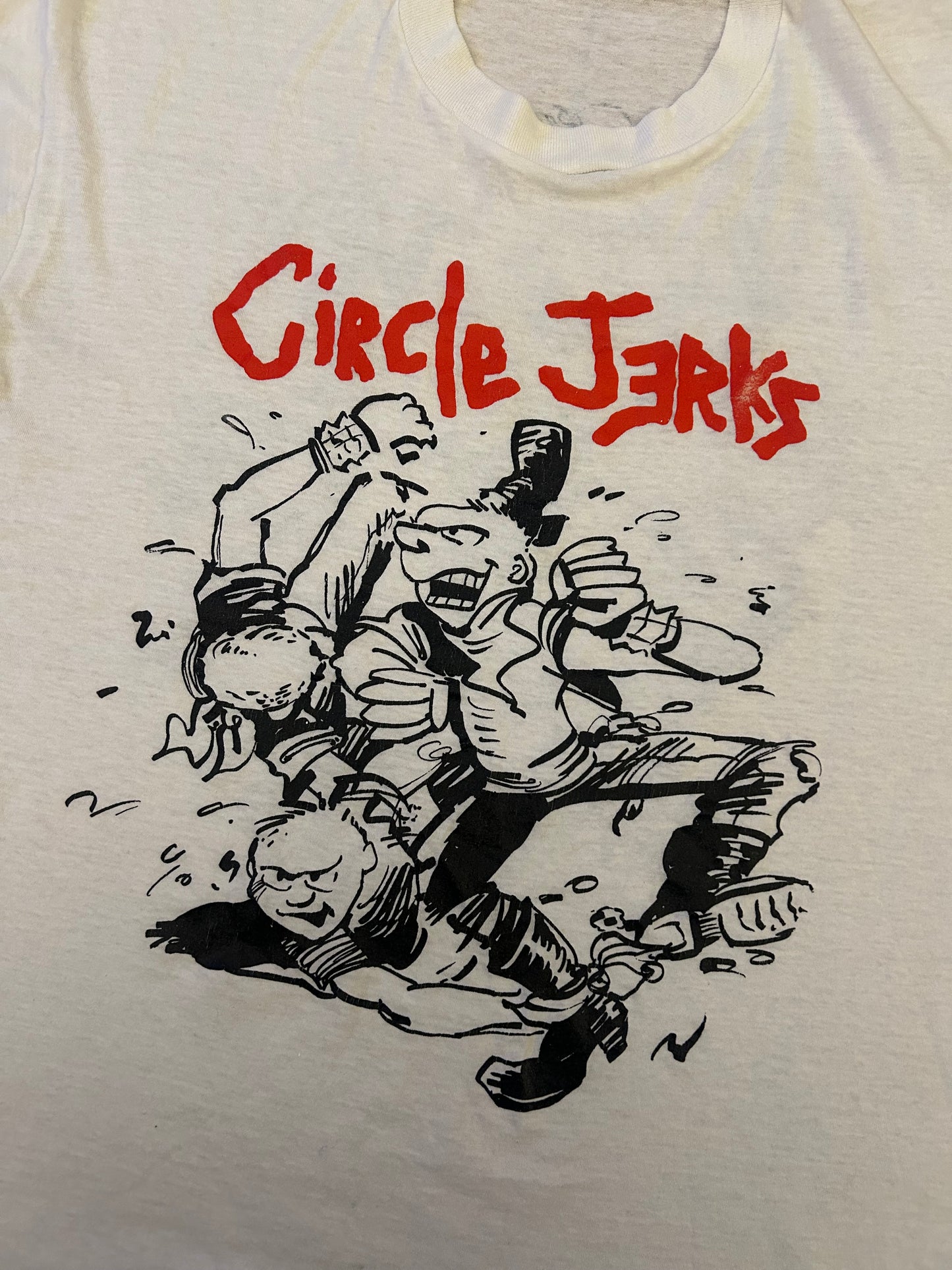 1980s Circle Jerks T Shirt. Size Large.