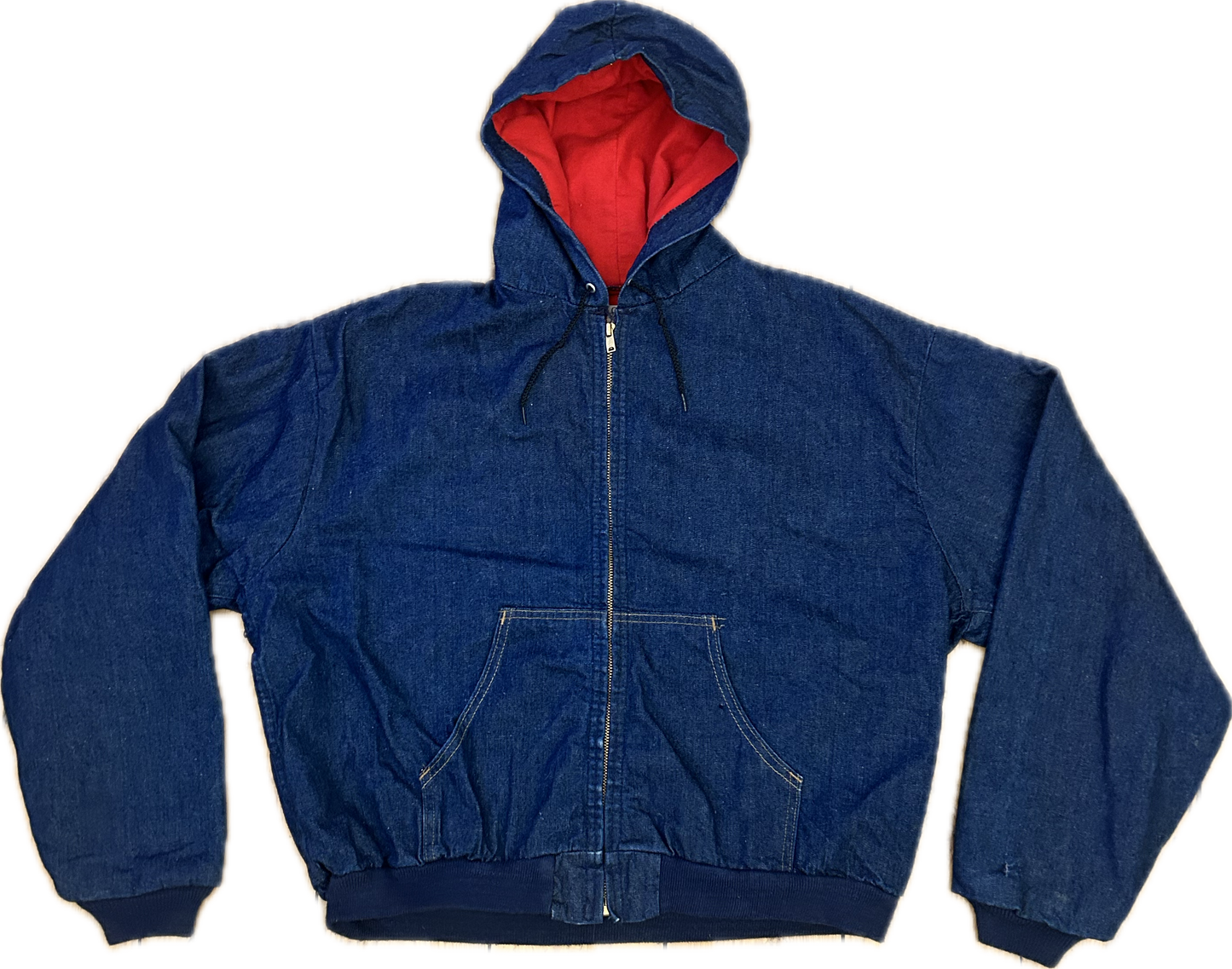 Carhartt 1970s Denim Zip Jacket. Size Large.