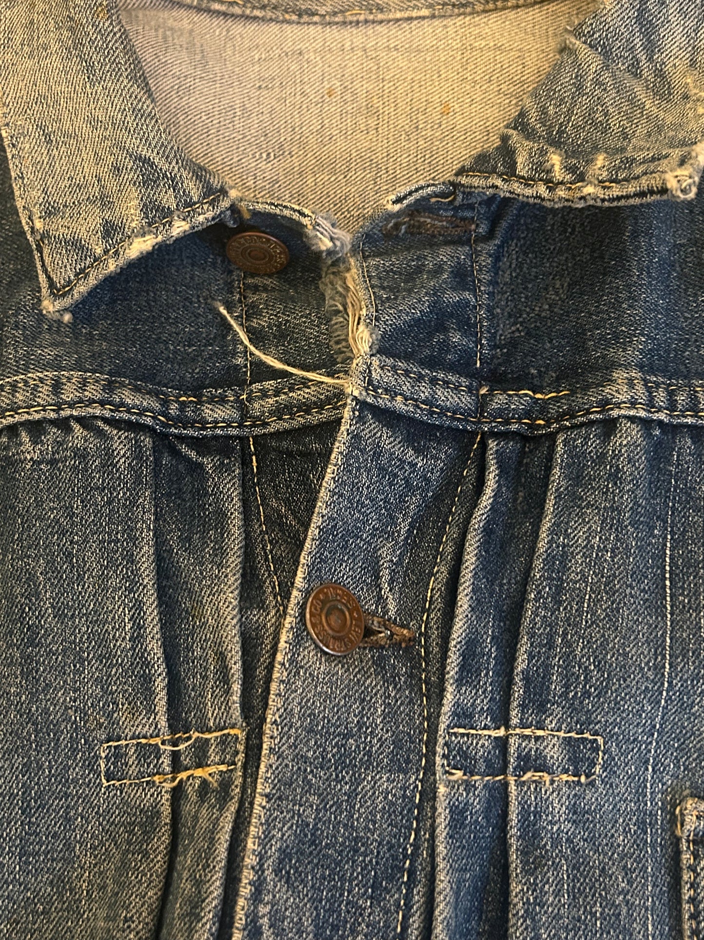 Original 1947 Levi Strauss & Co Type I Jacket. Size Medium.